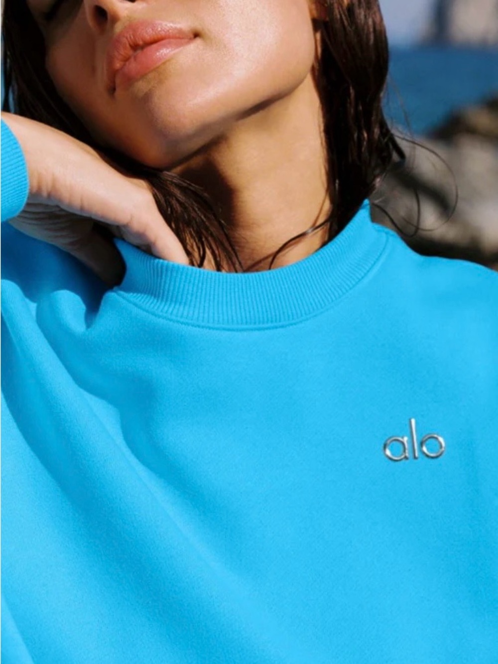 ALO accolade pullover Crewneck Sweatshirt Size L NWT